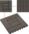 vidaXL - Terrastegels - 30x30 - cm - 1 - m² - HKC - donkerbruin - 11 - st