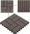 vidaXL - Terrastegels - 30x30 - cm - 1 - m² - HKC - donkerbruin - 11 - st
