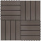vidaXL - Terrastegels - 30x30 - cm - 1 - m² - HKC - donkerbruin - 11 - st