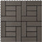 vidaXL - Terrastegels - 30x30 - cm - 1 - m² - HKC - donkerbruin - 11 - st