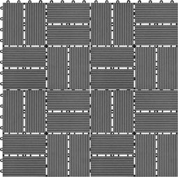 vidaXL - Terrastegels - 30x30 - cm - 1 - m² - HKC - grijs - 11 - st