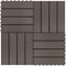 vidaXL - Terrastegels - 30x30 - cm - 1 - m² - HKC - teakkleur - 11 - st