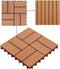 vidaXL - Terrastegels - 30x30 - cm - 1 - m² - HKC - teakkleur - 11 - st