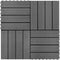 vidaXL - Terrastegels - 30x30 - cm - 1 - m² - HKC - zwart - 11 - st