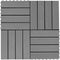 vidaXL - Terrastegels - 30x30 - cm - 1 - m² - HKC - zwart - 11 - st