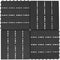 vidaXL - Terrastegels - 30x30 - cm - 1 - m² - HKC - zwart - 11 - st