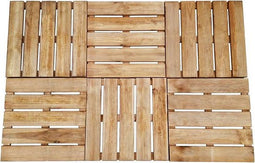 vidaXL - Terrastegels - 6 - st - 50x50 - cm - hout - bruin