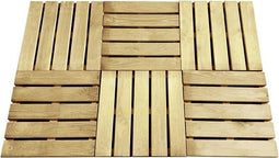 vidaXL - Terrastegels - 6 - st - 50x50 - cm - hout - groen