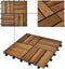 vidaXL - Terrastegels - acaciahout - 30 - x - 30 - cm - (10 - stuks)