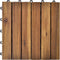 vidaXL - Terrastegels - acaciahout - 30 - x - 30 - cm - verticaal - patroon - (10 - stuks)