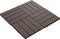 vidaXL - Terrastegels - diep - reliëf - 30x30 - cm - 1 - m² - HKC - donkerbruin - 11 - st