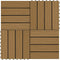 vidaXL - Terrastegels - diep - reliëf - 30x30 - cm - 1 - m² - HKC - teakkleur - 11 - st