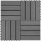 vidaXL - Terrastegels - diep - reliëf - 30x30 - cm - 1 - m² - HKC - grijs - 11 - st