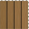 vidaXL - Terrastegels - diep - reliëf - 30x30 - cm - 1 - m² - HKC - teakkleur - 11 - st