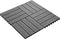 vidaXL - Terrastegels - diep - reliëf - 30x30 - cm - 1 - m² - HKC - grijs - 11 - st
