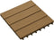 vidaXL - Terrastegels - diep - reliëf - 30x30 - cm - 1 - m² - HKC - teakkleur - 11 - st