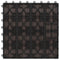 vidaXL - Terrastegels - diep - reliëf - 30x30 - cm - 1 - m² - HKC - donkerbruin - 11 - st