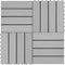 vidaXL - Terrastegels - diep - reliëf - 30x30 - cm - 1 - m² - HKC - grijs - 11 - st