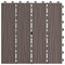 vidaXL - Terrastegels - diep - reliëf - 30x30 - cm - 1 - m² - HKC - donkerbruin - 11 - st