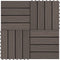 vidaXL - Terrastegels - diep - reliëf - 30x30 - cm - 1 - m² - HKC - donkerbruin - 11 - st