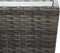 vidaXL - Theetafel - 41,5x41,5x43 - cm - poly - rattan - en - gehard - glas - grijs