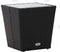 vidaXL - Theetafel - 41,5x41,5x43 - cm - poly - rattan - en - gehard - glas - zwart