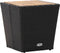 vidaXL - Theetafel - 41,5x41,5x43 - cm - poly - rattan - massief - acaciahout - zwart