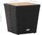 vidaXL - Theetafel - 41,5x41,5x43 - cm - poly - rattan - massief - acaciahout - zwart