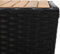 vidaXL - Theetafel - 41,5x41,5x43 - cm - poly - rattan - massief - acaciahout - zwart