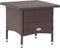 vidaXL - Theetafel - 50x50x47 - cm - poly - rattan - bruin