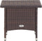 vidaXL - Theetafel - 50x50x47 - cm - poly - rattan - bruin