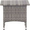 vidaXL - Theetafel - 50x50x47 - cm - poly - rattan - grijs