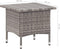 vidaXL - Theetafel - 50x50x47 - cm - poly - rattan - grijs