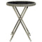 vidaXL - Theetafel - 60 - cm - poly - rattan - en - gehard - glas - grijs