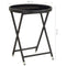 vidaXL - Theetafel - 60 - cm - poly - rattan - en - gehard - glas - zwart
