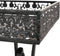 vidaXL - Theetafel - vintage - stijl - inklapbaar - 58x35x72 - cm - metaal - zwart