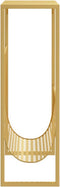 vidaXL - Tijdschriftenrek - 35x15x45 - cm - staal - goudkleurig