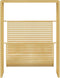 vidaXL - Tijdschriftenrek - 35x15x45 - cm - staal - goudkleurig