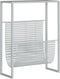 vidaXL - Tijdschriftenrek - 35x15x45 - cm - staal - zilverkleurig