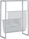 vidaXL - Tijdschriftenrek - 35x15x45 - cm - staal - zilverkleurig