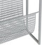 vidaXL - Tijdschriftenrek - 35x15x45 - cm - staal - zilverkleurig