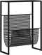 vidaXL - Tijdschriftenrek - 35x15x45 - cm - staal - zwart