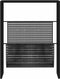vidaXL - Tijdschriftenrek - 35x15x45 - cm - staal - zwart