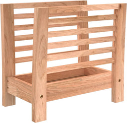 vidaXL - Tijdschriftenrek - 40x26,5x38,5 - cm - massief - walnotenhout
