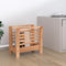 vidaXL - Tijdschriftenrek - 40x26,5x38,5 - cm - massief - walnotenhout