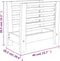 vidaXL - Tijdschriftenrek - 40x26,5x38,5 - cm - massief - walnotenhout