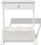 vidaXL Tijdschriftenrek Melrose wit