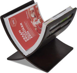vidaXL Tijdschriftenrek vloermodel hout bruin