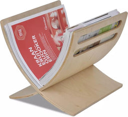 vidaXL Tijdschriftenrek vloermodel hout naturel