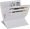 vidaXL Tijdschriftenrek vloermodel hout wit